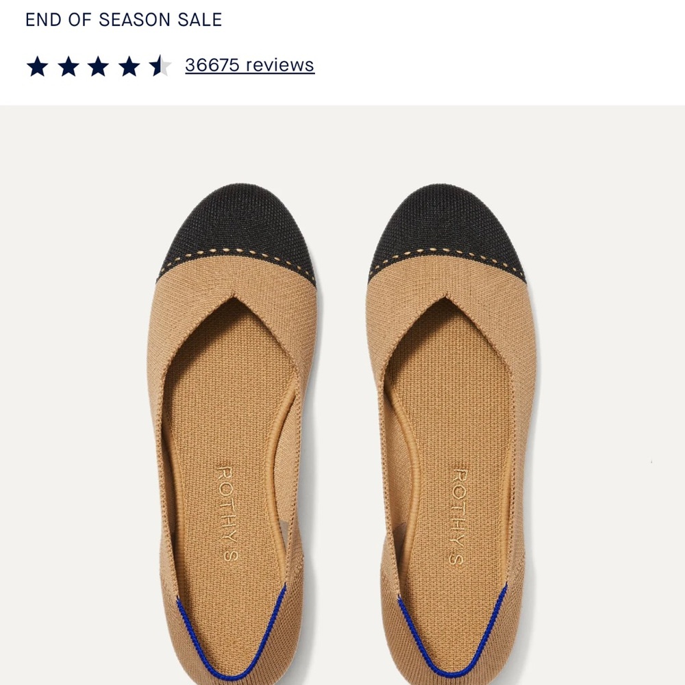 Rothy's Black and Tan Women's Loafers